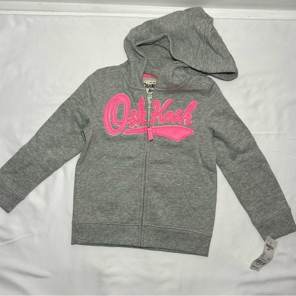 Oshkosh heritage hoodie with zip-front closure, pop neck tape, and kanga pockets - Picture 6 of 9